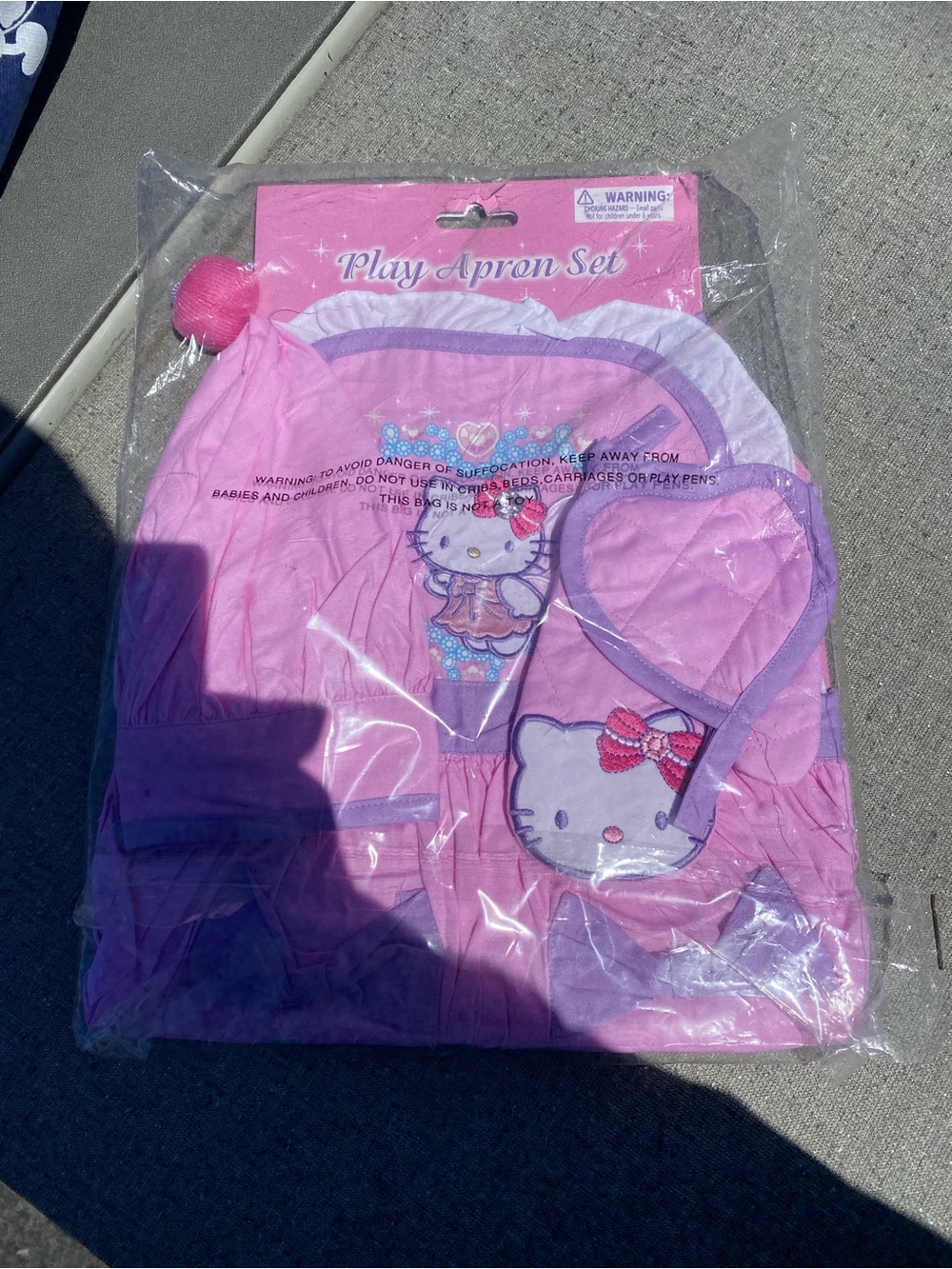 Sanrio Hello Kitty Play Apron Set Play Apron Set Pink NWT